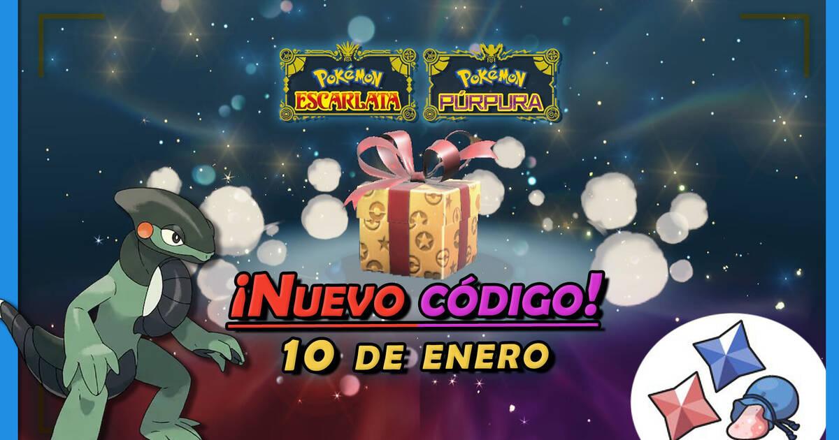 Pokémon Escarlata y Púrpura Nuevo código regalo del 10 de enero para