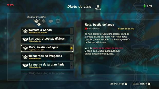 Vah Ruta Bestia Divina Del Agua Zelda Breath Of The Wild