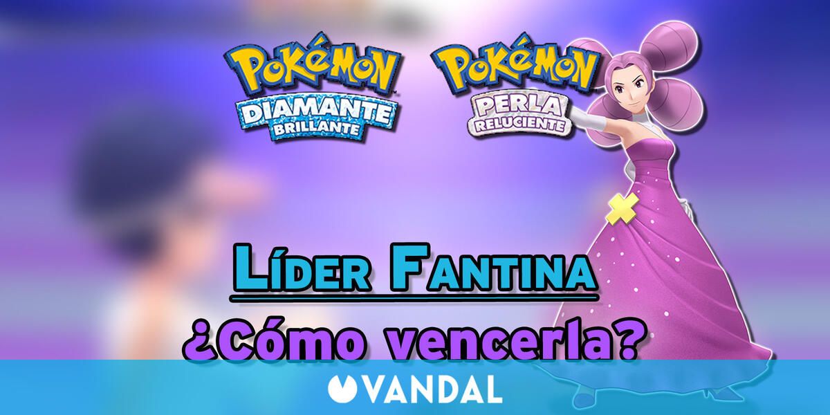 Líder Fantina en Pokémon Diamante Brillante y Perla Reluciente