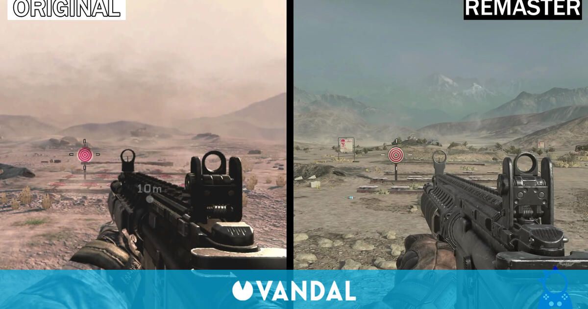 Call of Duty Modern Warfare 2 Remastered comparación de gráficos con