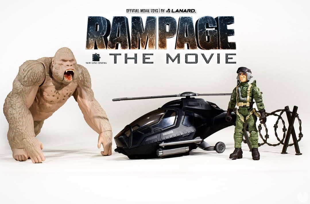 Los monstruos de Rampage tendrán sus propias figuras de acción