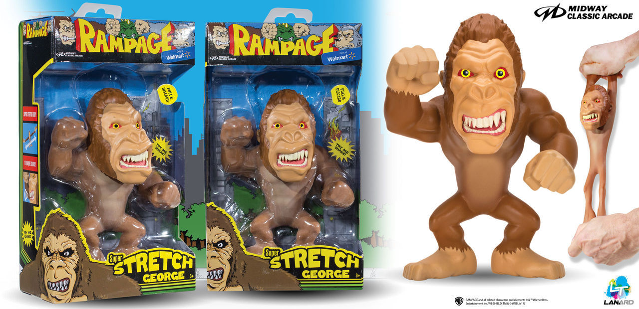 Los monstruos de Rampage tendrán sus propias figuras de acción