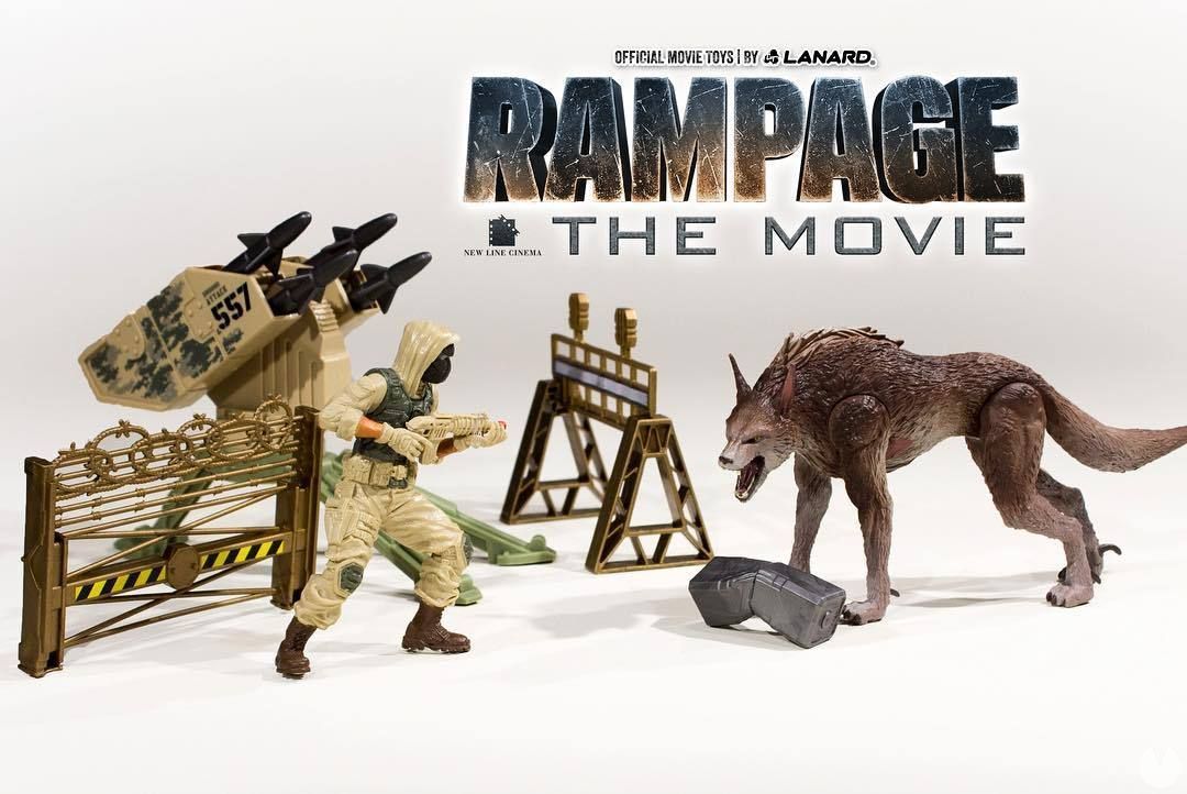 Los monstruos de Rampage tendrán sus propias figuras de acción
