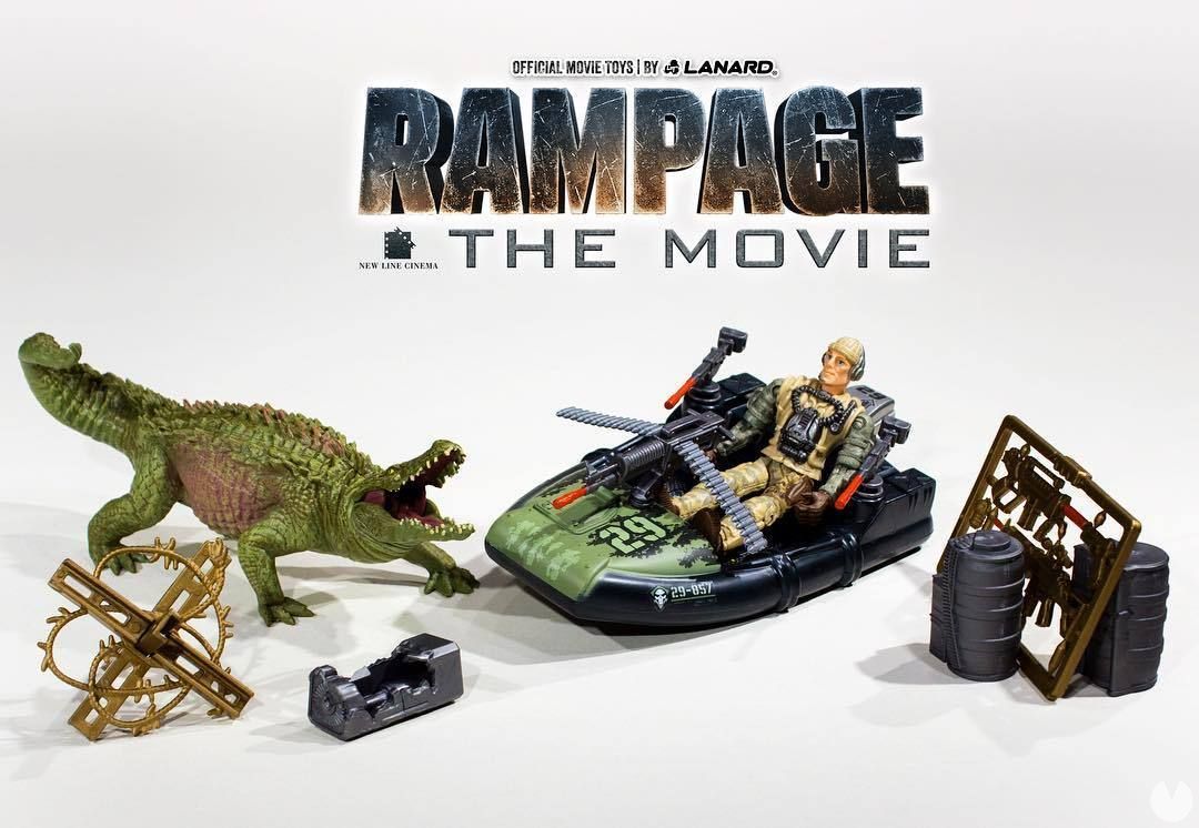 Los monstruos de Rampage tendrán sus propias figuras de acción