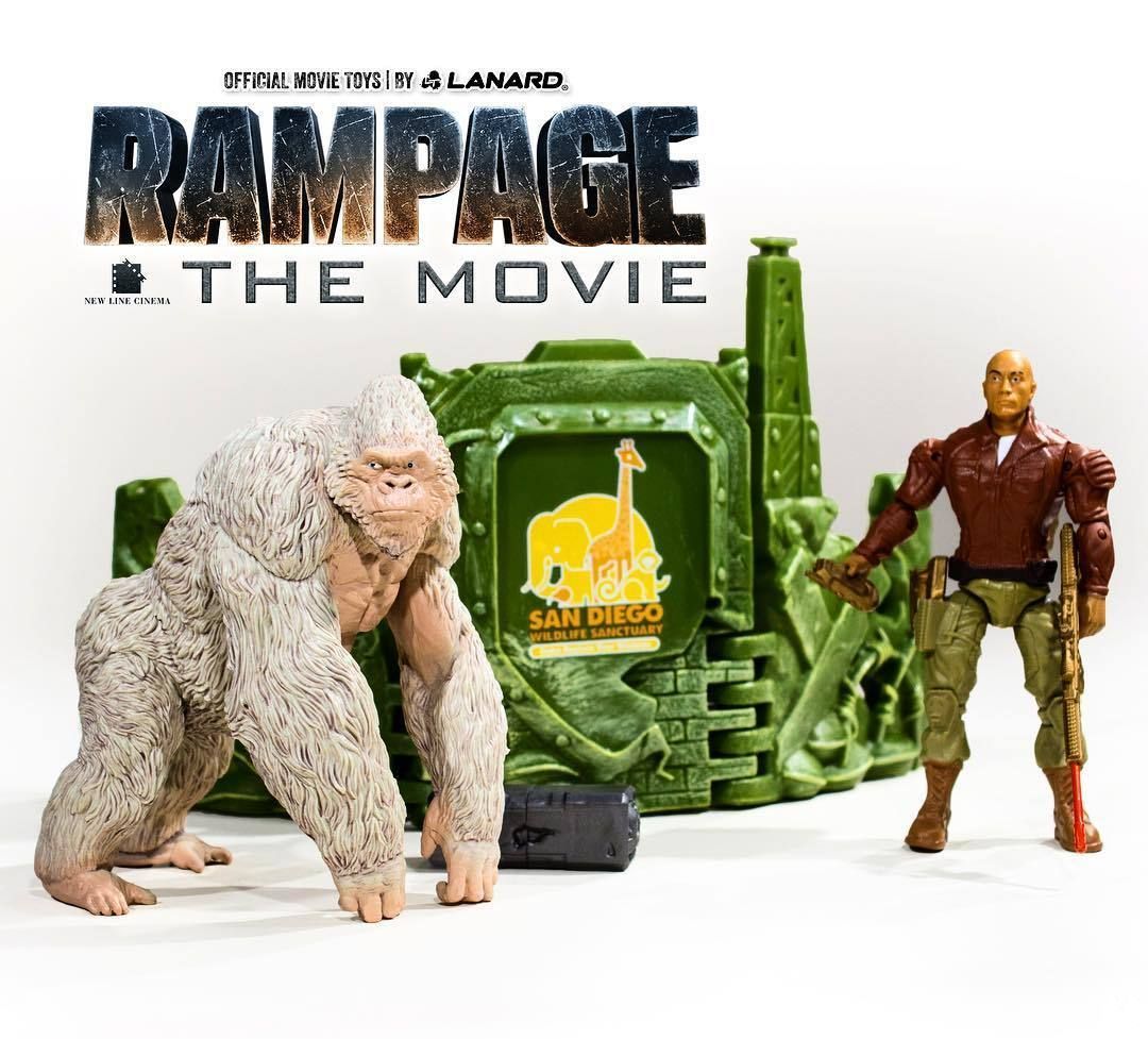 Los monstruos de Rampage tendrán sus propias figuras de acción