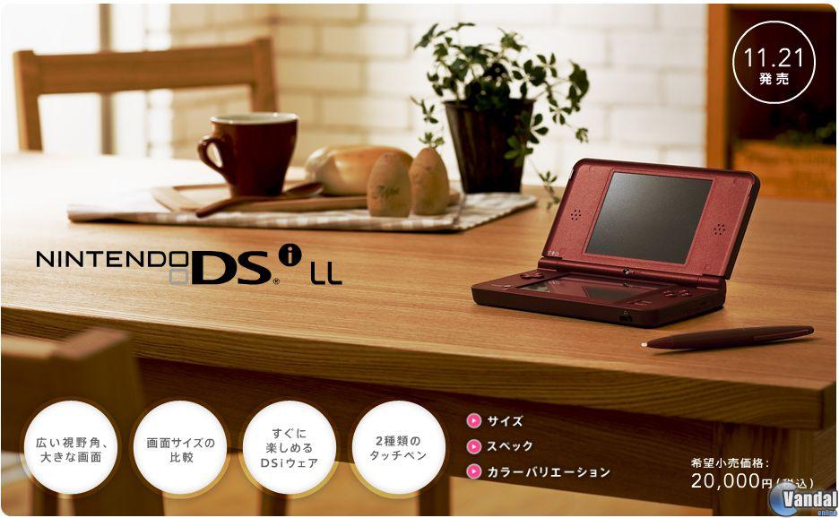 Nintendo anuncia la nueva Nintendo DSi con mayores pantallas