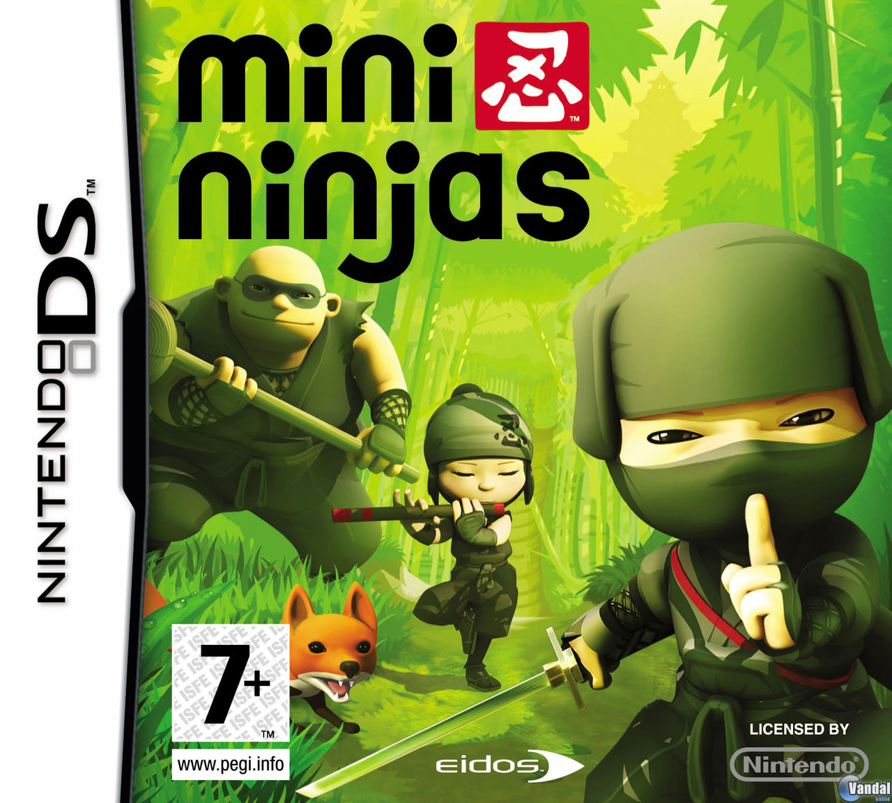 Car�tula Mini Ninjas Nintendo DS