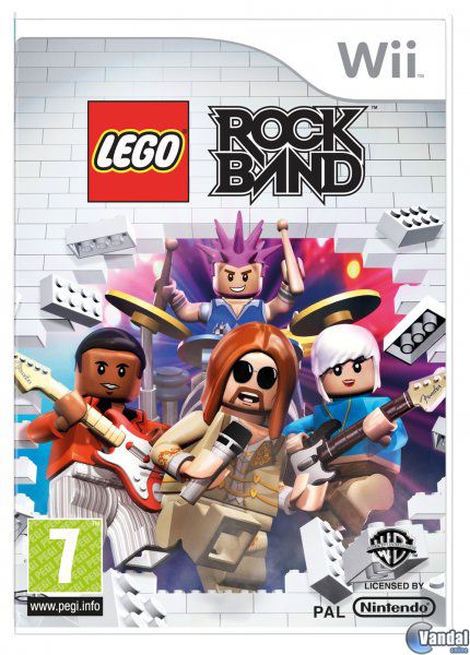 Car�tula LEGO Rock Band Wii