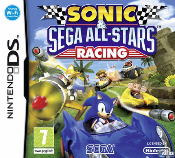 Car�tula Sonic and SEGA All-Stars Racing Nintendo DS