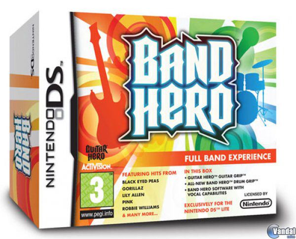 Car�tula Band Hero Nintendo DS