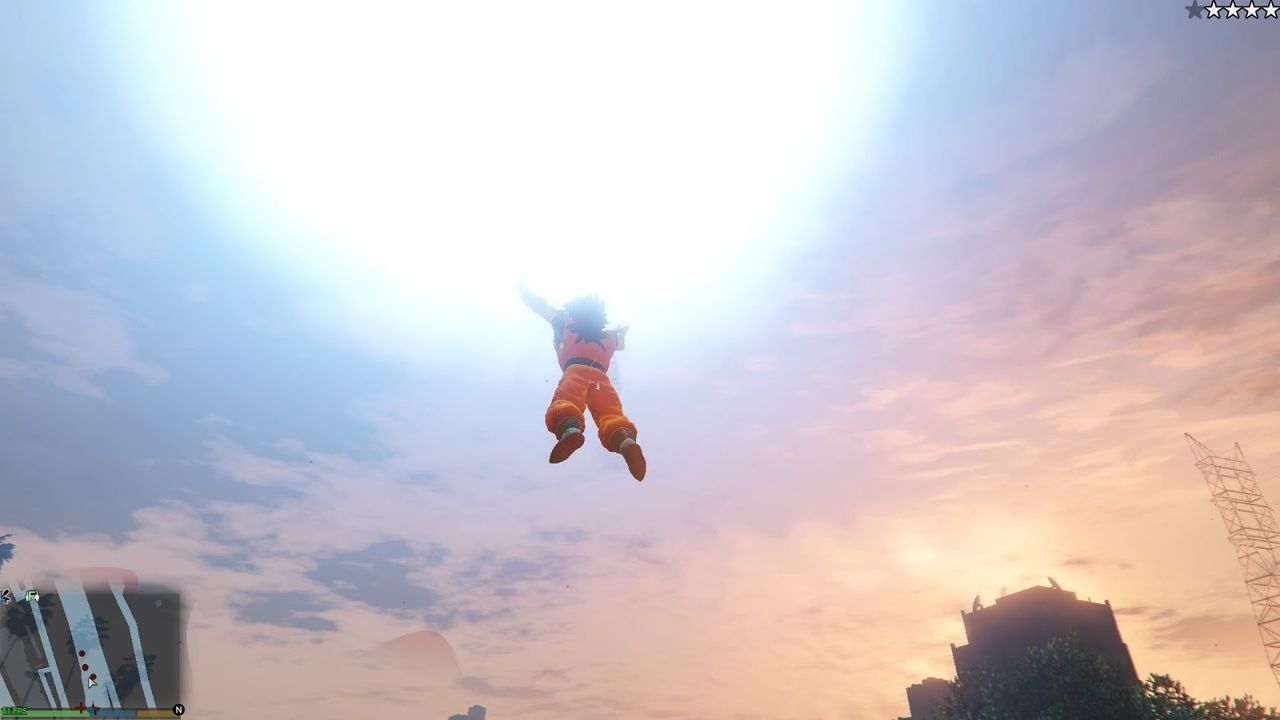 Goku da rienda suelta a sus poderes en Grand Theft Auto V gracias a un mod
