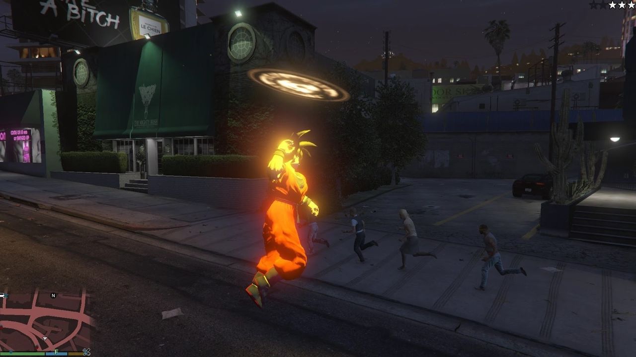 Goku da rienda suelta a sus poderes en Grand Theft Auto V gracias a un mod
