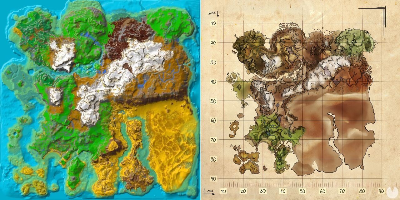 Mapas Tipos De Zonas Y Dificultad En Ark Survival Evolved My Xxx Hot