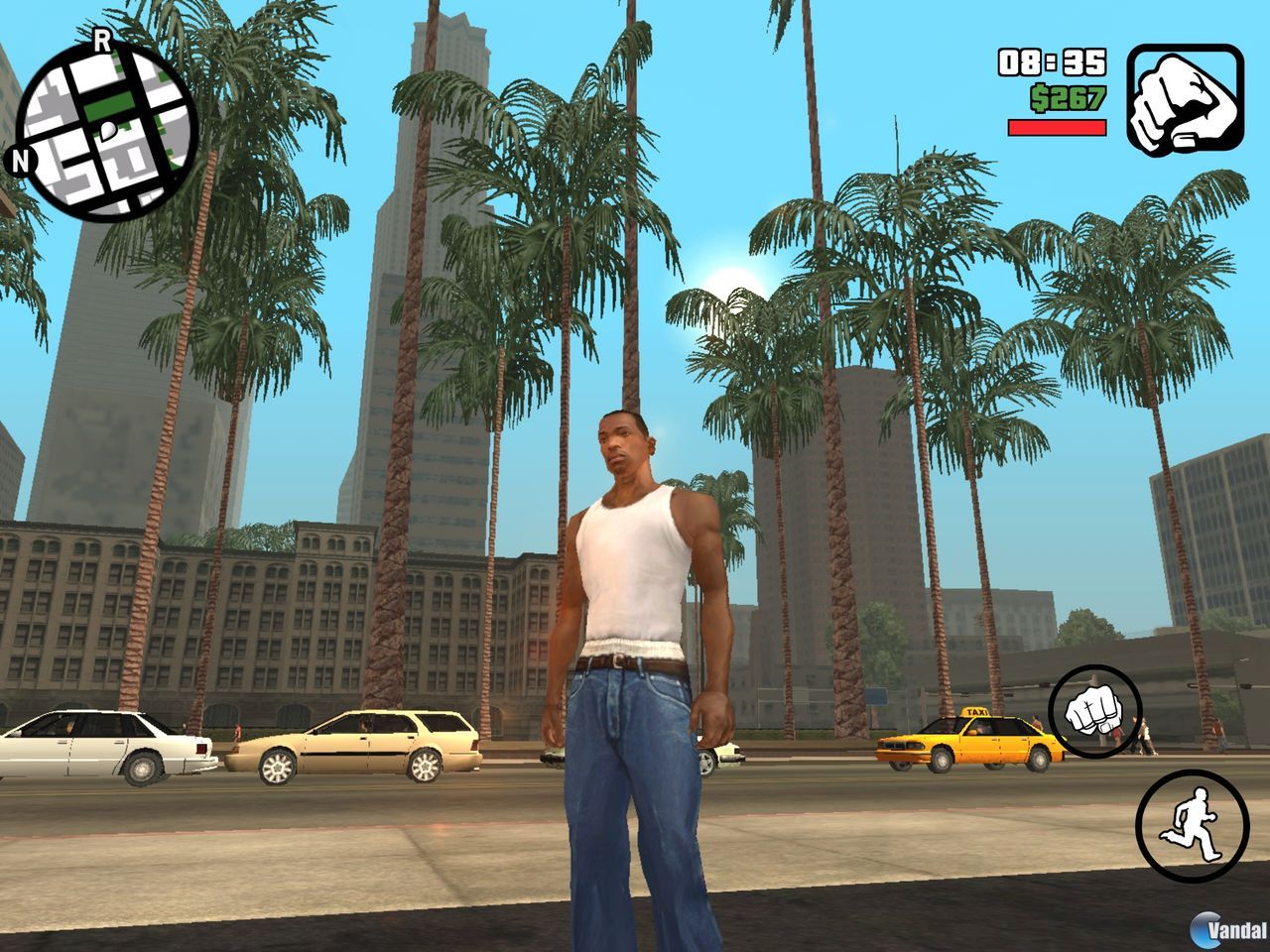 Grand Theft Auto San Andreas iOS 7 iPhone 4s Gameplay