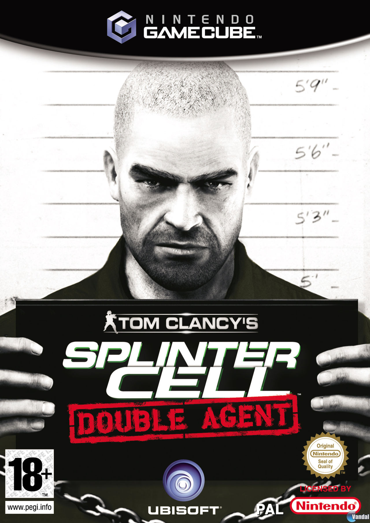 Car�tula Splinter Cell: Double Agent GameCube
