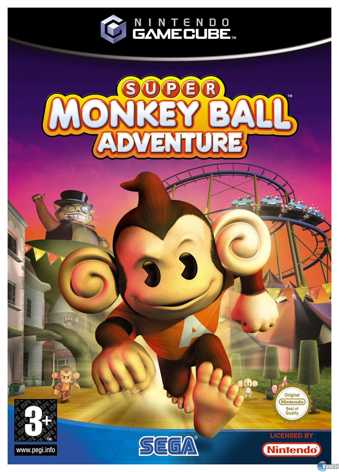 Car�tula Super Monkey Ball Adventure GameCube