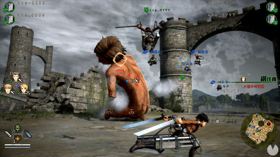 Attack on Titan 2 muestra su modo online y la personalización