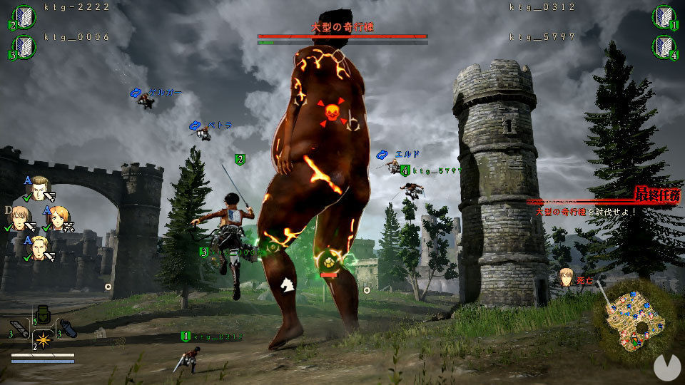 Attack on Titan 2 muestra su modo online y la personalización