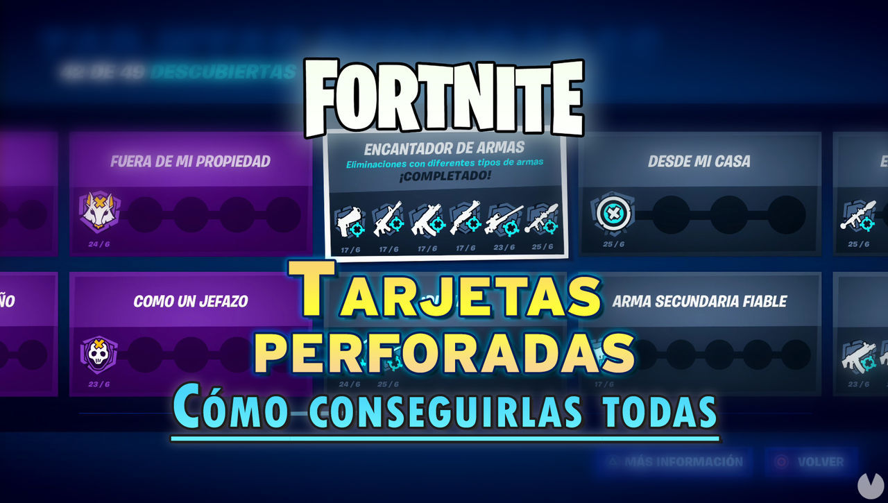 TODAS las tarjetas perforadas en Fortnite y cómo completarlas