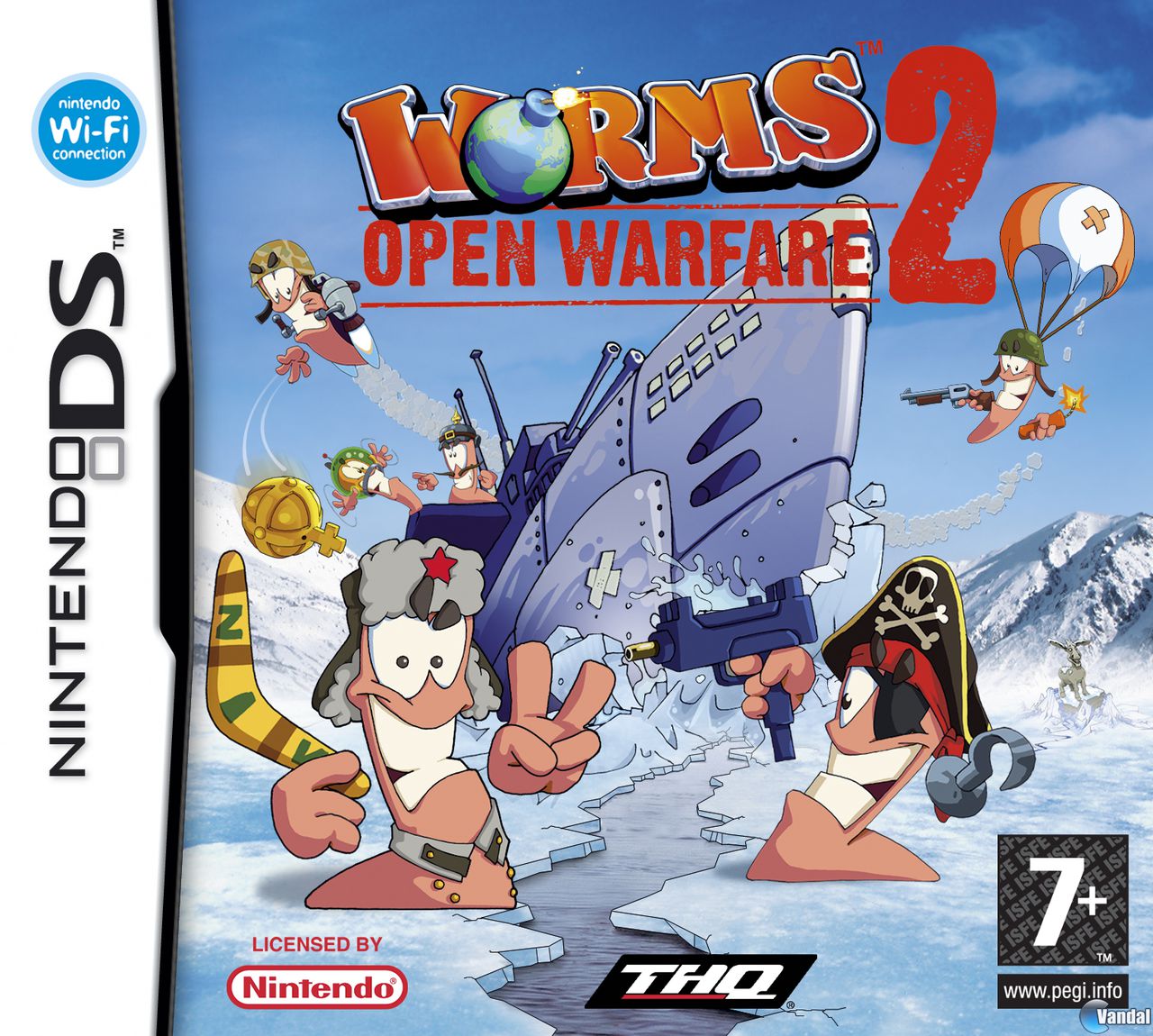 Car�tula Worms Open Warfare 2 Nintendo DS