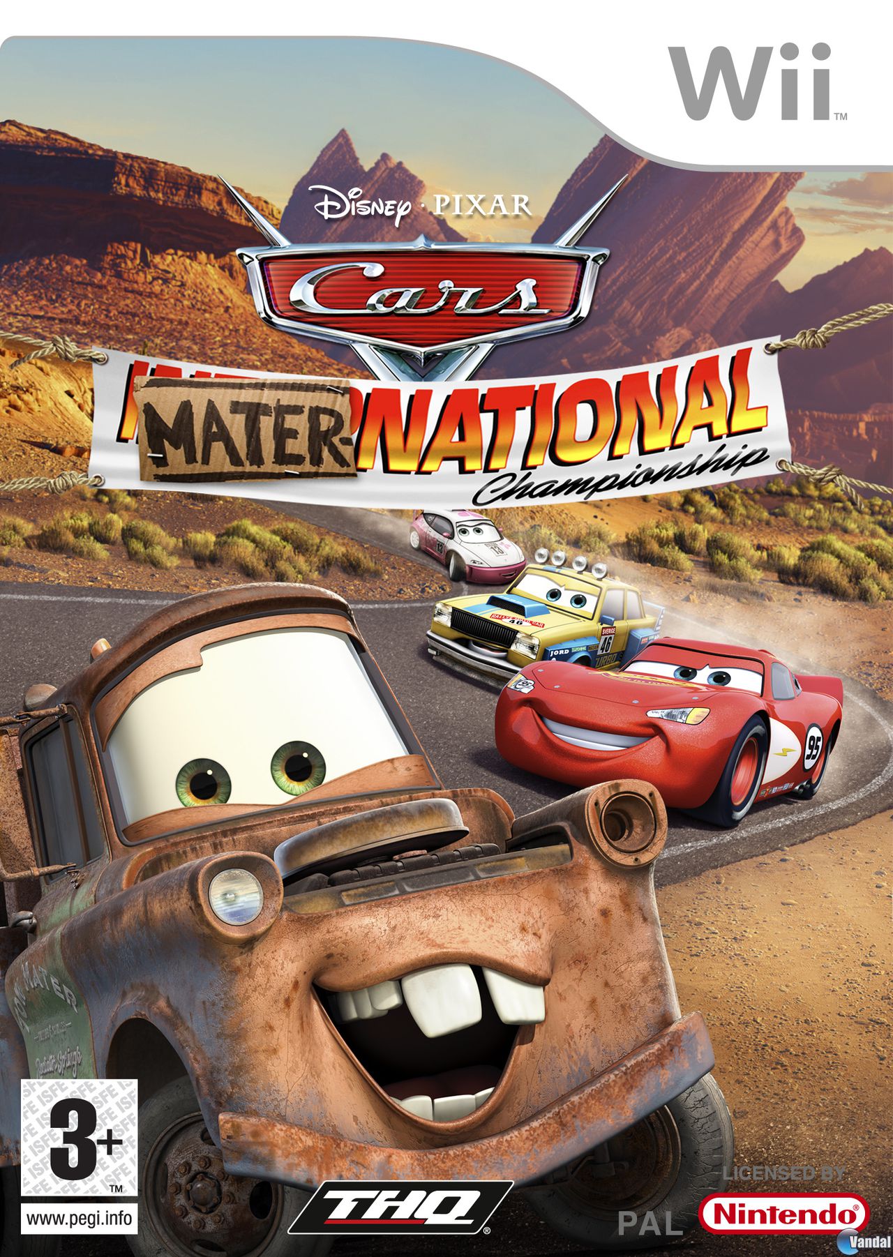 Car�tula Cars Mater-National Wii