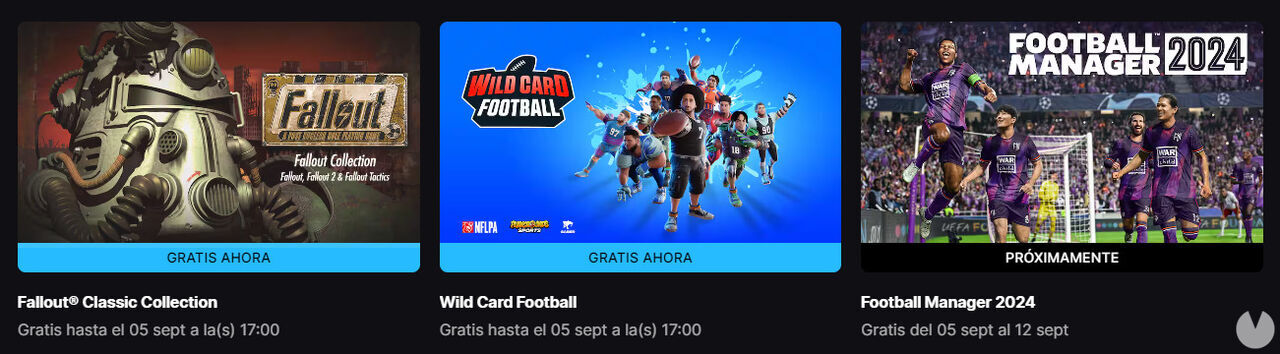 Nuevos juegos gratis en Epic Games Store.