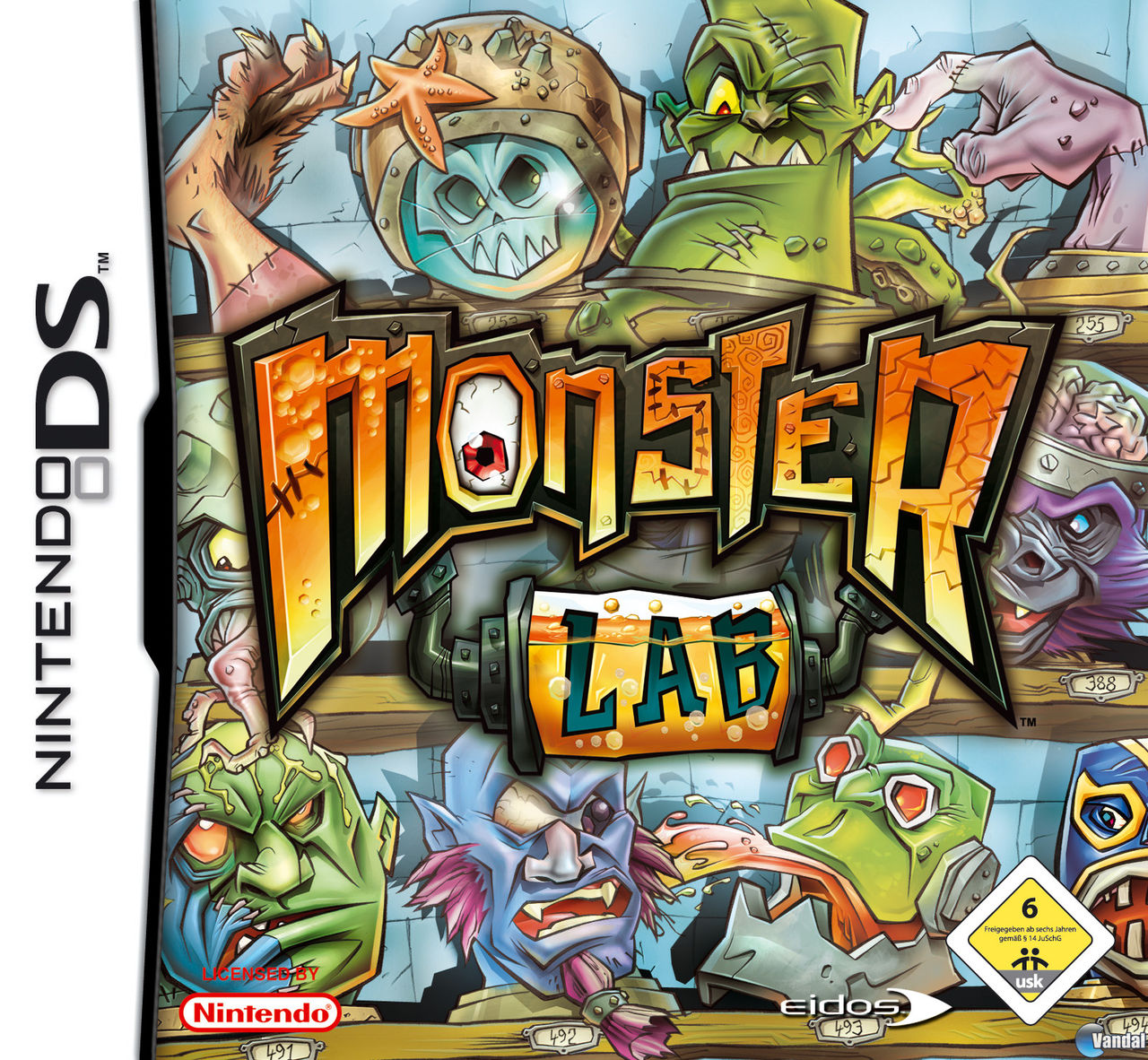 Car�tula Monster Lab Nintendo DS