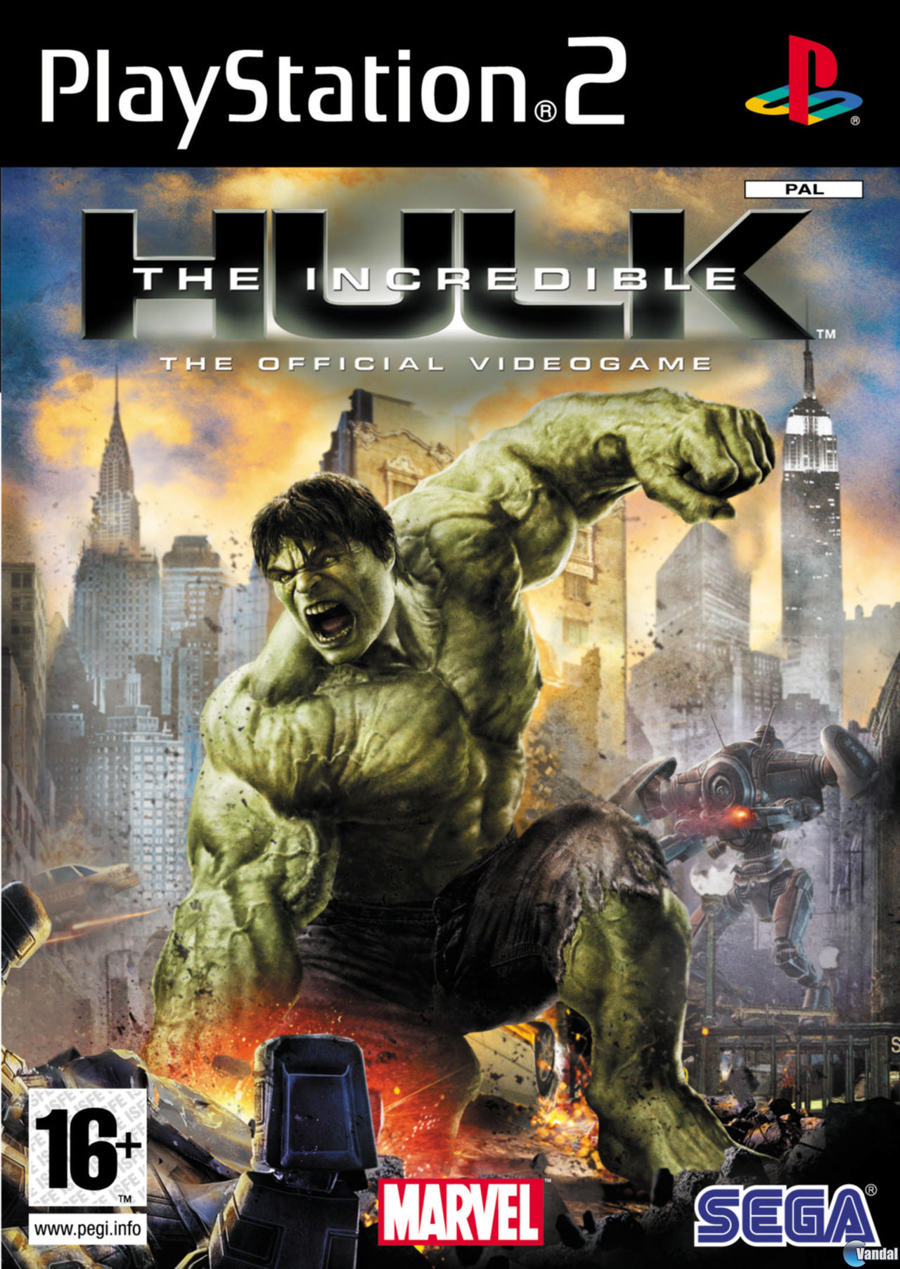 Car�tula The Incredible Hulk PlayStation 2