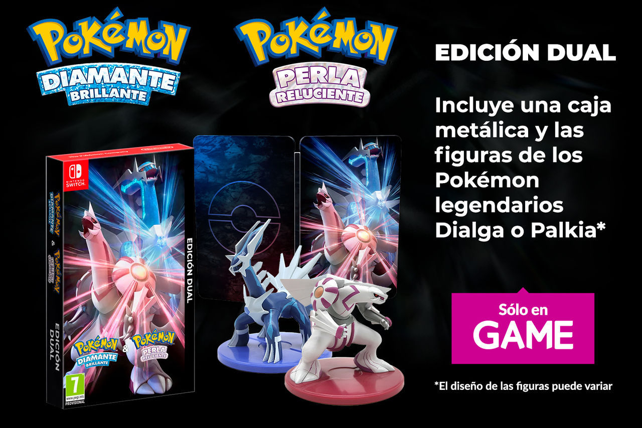 GAME detalla las ediciones especiales de Pokémon Diamante Brillante y