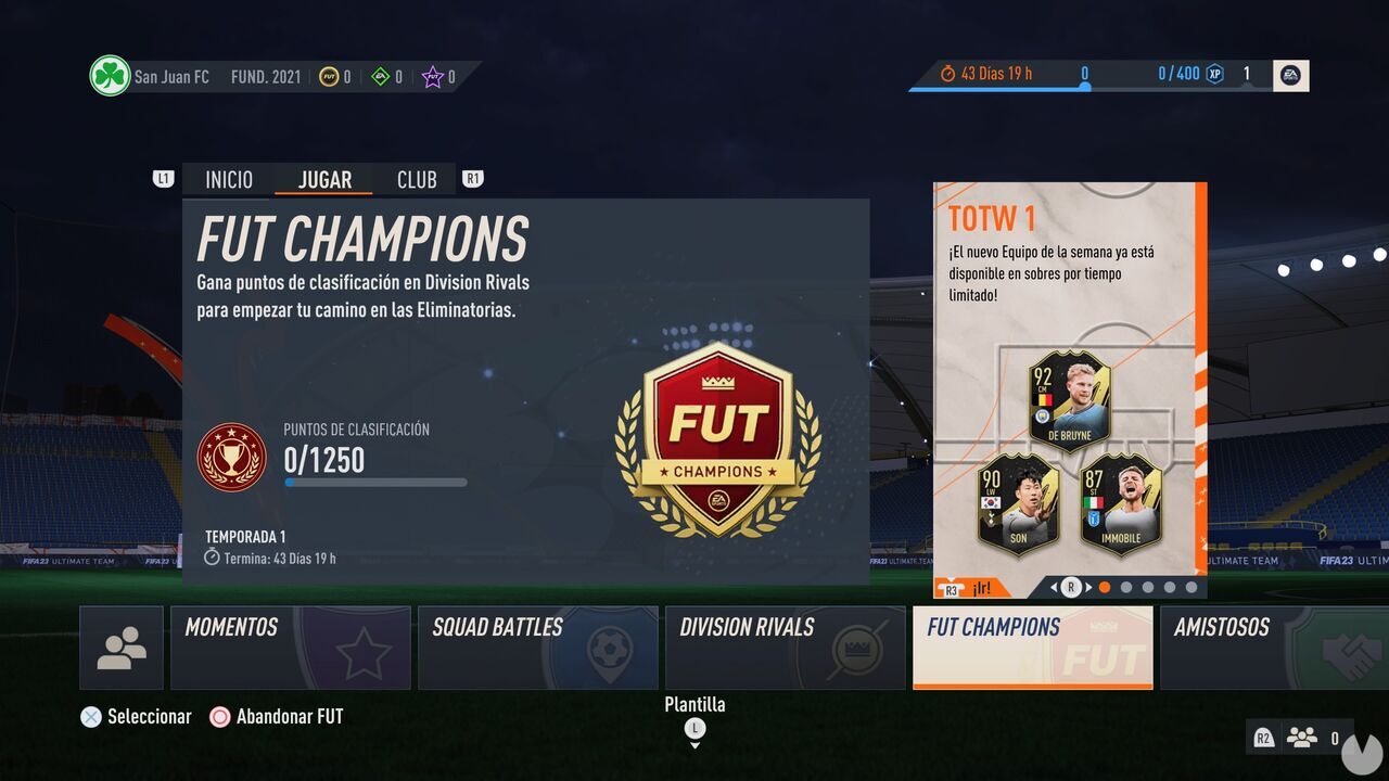 FIFA 23 Recompensas FUT Champions cuándo se dan y rangos