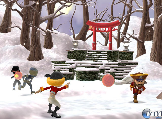 Imagen 1 de Pirates vs Ninjas Dodgeball para Wii