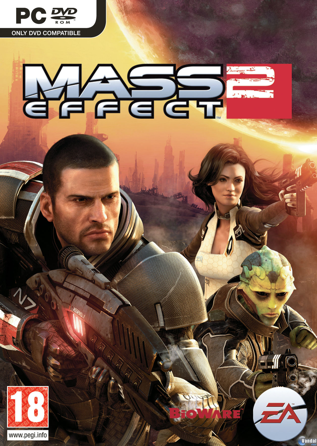 Car�tula Mass Effect 2 Ordenador