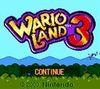 Wario Land 3 CV para Nintendo 3DS