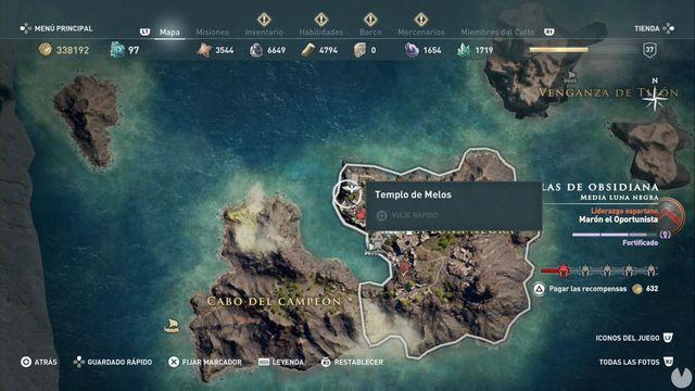 Islas De Obsidiana En Assasin S Creed Odyssey Todas Las Ubicaciones - perdido en una isla de asesinos en roblox youtube