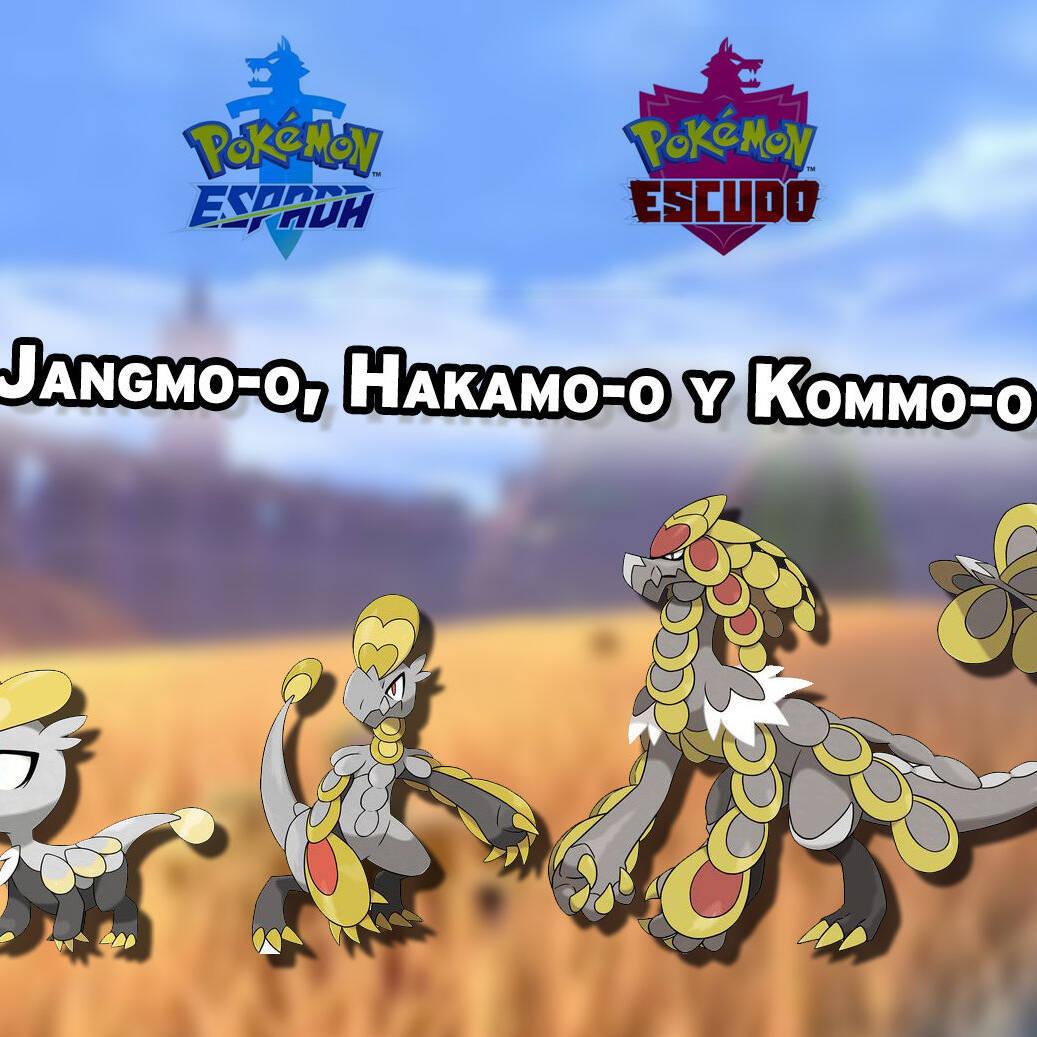 Dónde conseguir Jangmo-o, Hakamo-o y Kommo-o en Pokémon Espada y Escudo