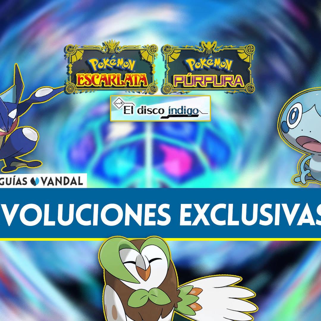 TODAS las evoluciones exclusivas de Pokémon El disco índigo (DLC)