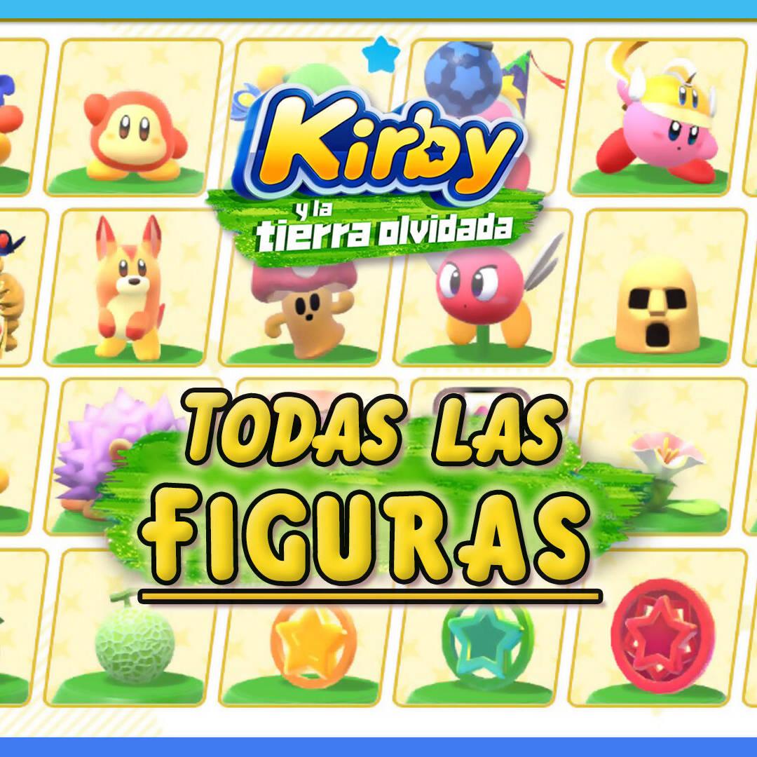 TODAS las figuras en Kirby y la tierra olvidada y cómo conseguirlas