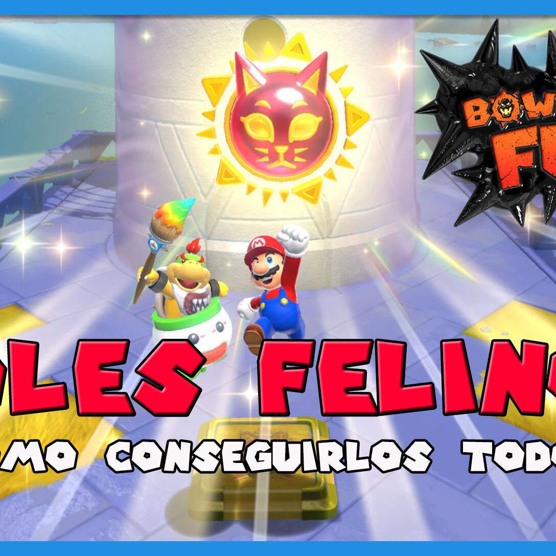 🐱ISLA FORTUNA: Todos los 5 SOLES FELINOS I Guía Bowser´s Fury I Nintendo  Switch🔥 