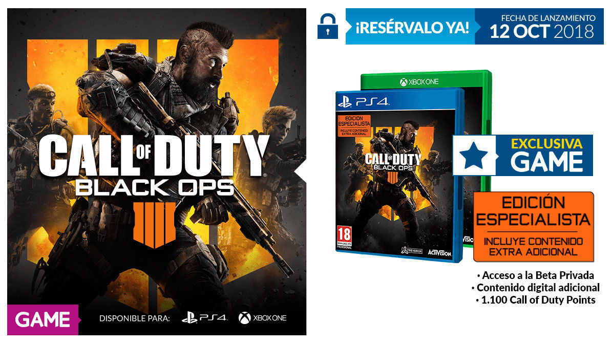 CALL OF DUTY BLACK OPS 4 PS5 FULL ESPAÑOL