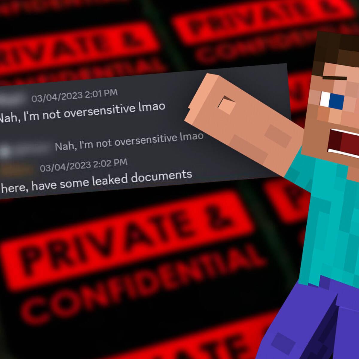 Un servidor Discord de Minecraft se utilizó para filtrar los documentos  secretos de la guerra en