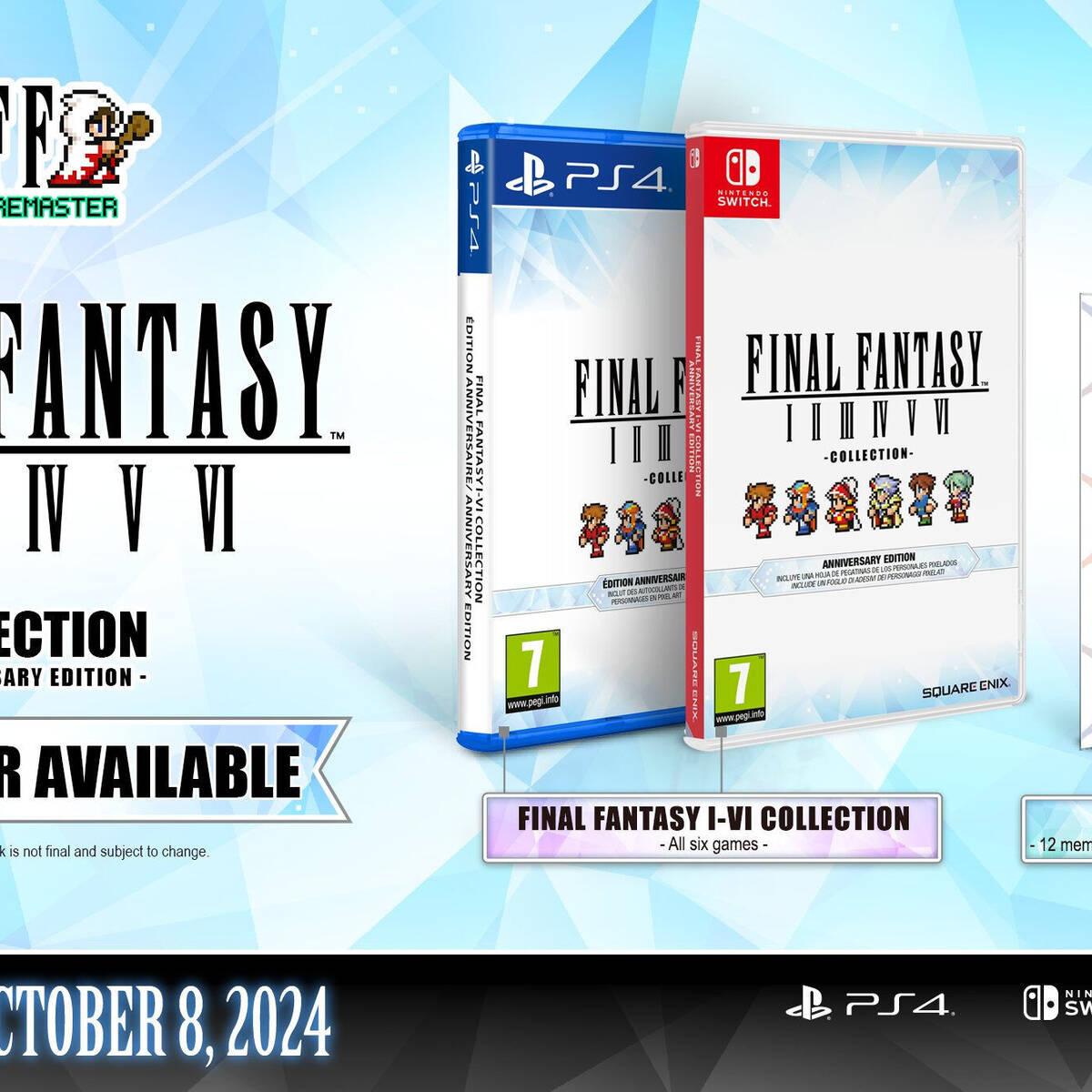 Final Fantasy I-VI Pixel Remaster Collection llega a las tiendas