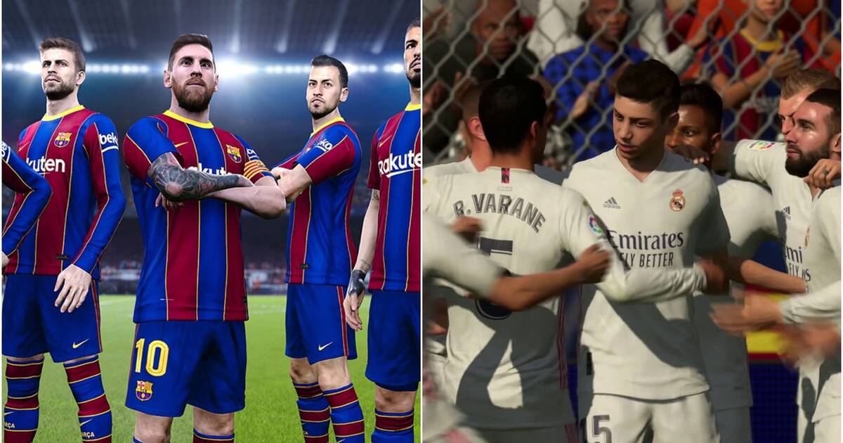 Fc Barcelona Vs Real Madrid Simulamos El Clásico En Fifa 21 Y Pes 2021 Vandal 