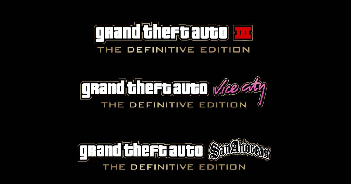 GTA: Se filtran los logos de las Definitive Edition de San Andreas, Vice  City y III - Vandal