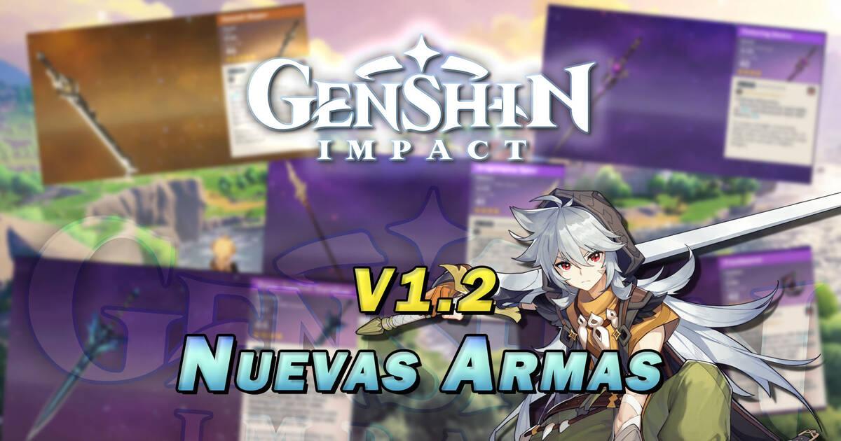 Genshin Impact V1 2 New Update Weapons And Equipment