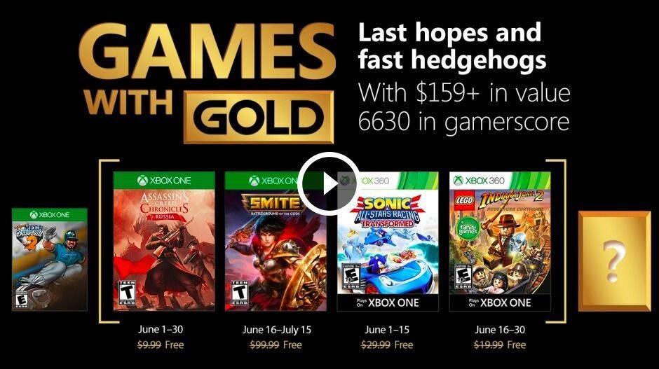 Revelados los Games With Gold de junio 2018