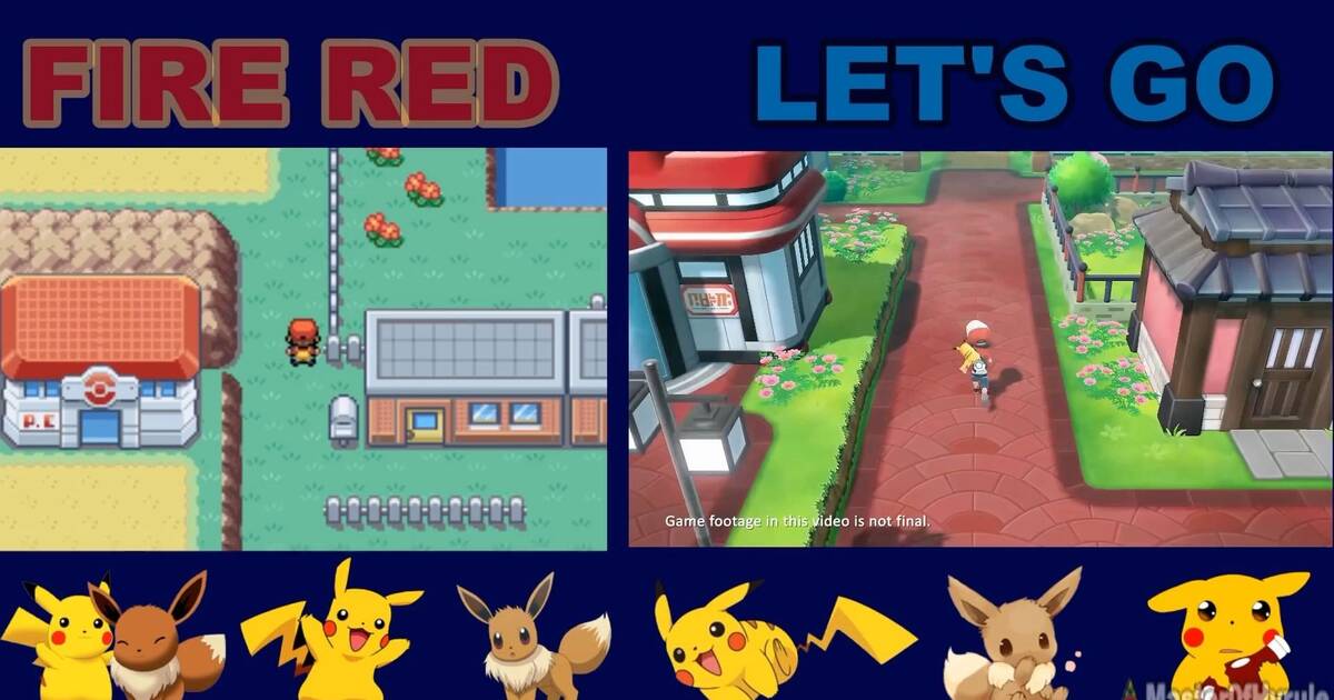 Comparan Pokemon Let S Go Pikachu Eevee Con Pokemon Amarillo Vandal