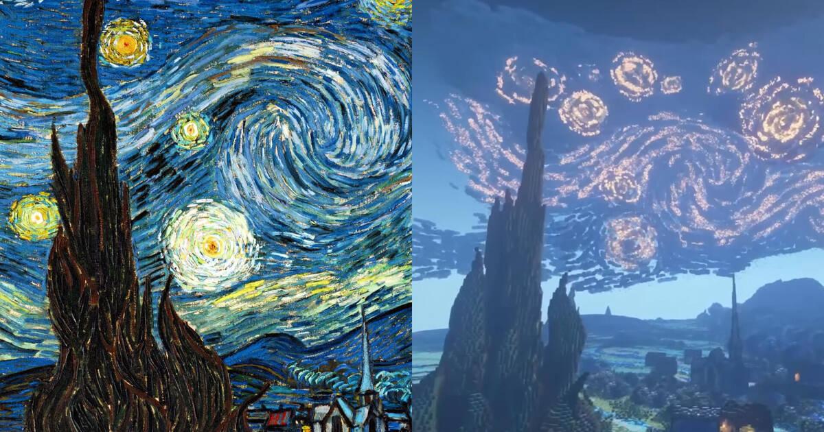 Recrean 'La noche estrellada' de Vincent Van Gogh en - Vandal