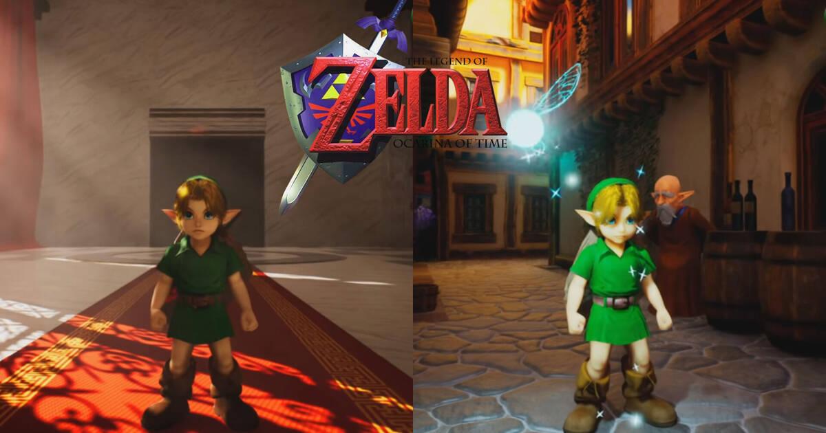 sí mismo Desempacando Ideal The Legend of Zelda: Ocarina of Time recibe un remake jugable en Unreal  Engine 5 - Vandal