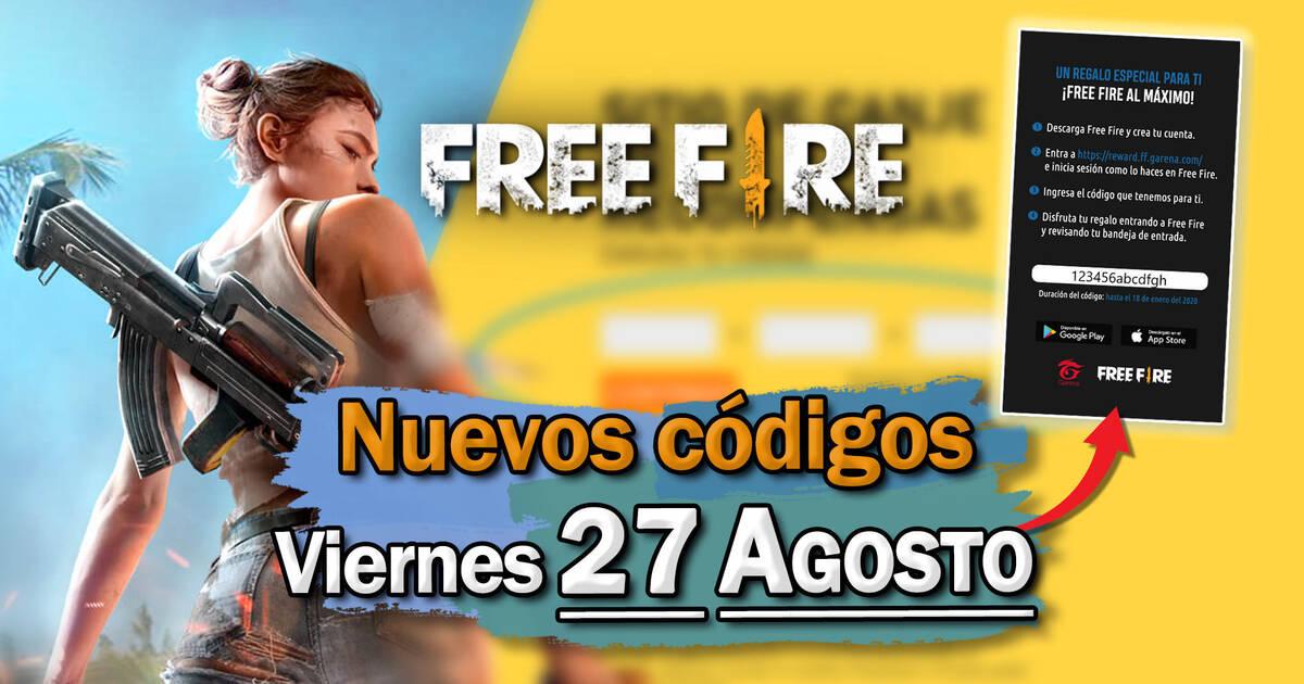 Free Fire Codigos Para Hoy Viernes 27 De Agosto De 2021 Recompensas Gratis Vandal