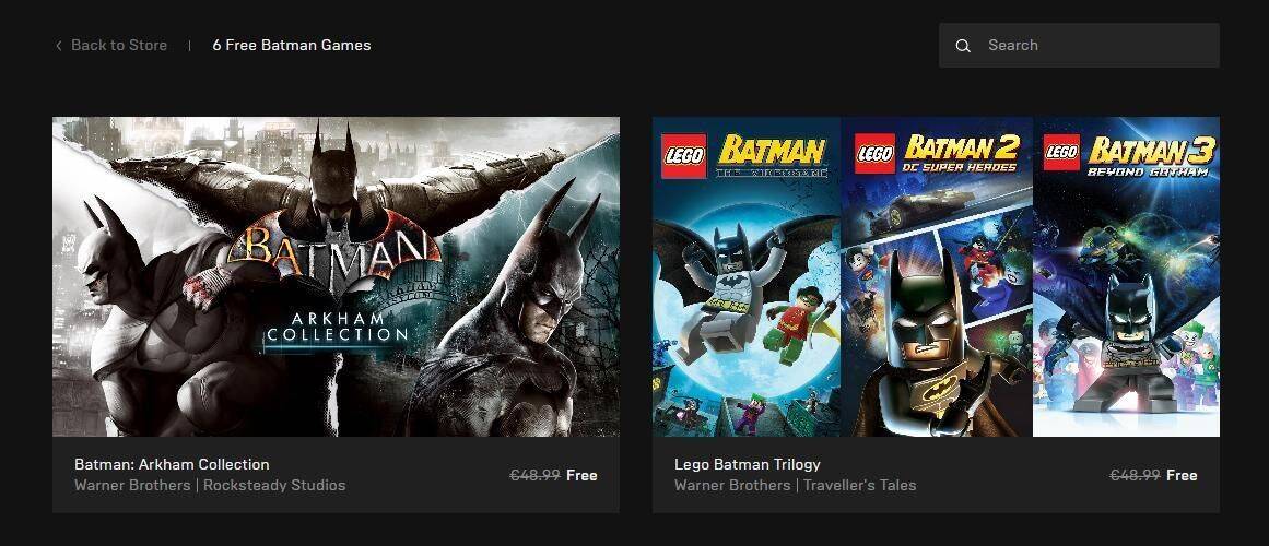 Epic Games Store regala la trilogía de Batman Arkham y LEGO Batman este mes  - Vandal